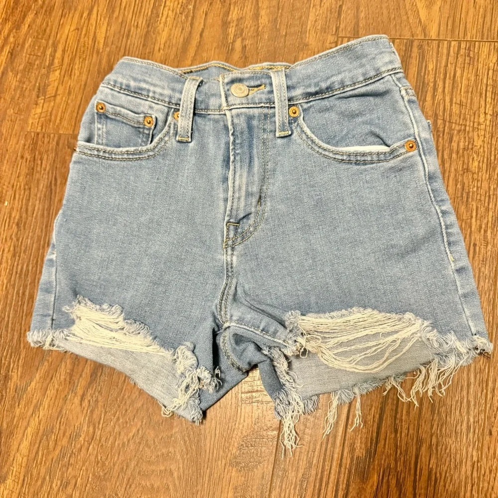 Levi's Light Blue Jean Shorts